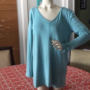 Aqua tunic.  Size L